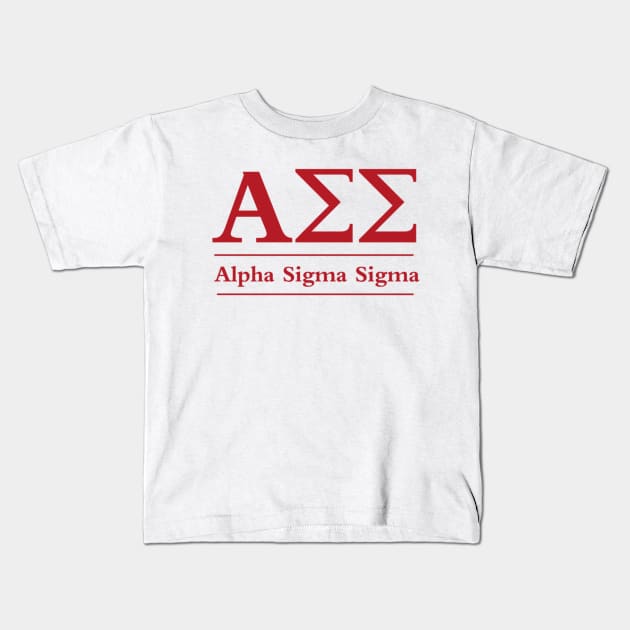 Alpha Sigma Sigma Kids T-Shirt by ehaas